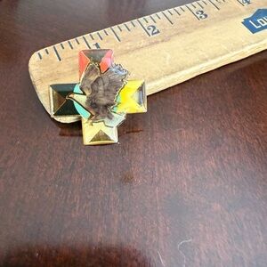 Vintage Eagle Cross Pin